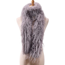 Cache-cou de voyage léger en Polyester, écharpe d'hiver en-Gris