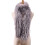 Cache-cou de voyage léger en Polyester, écharpe d'hiver en-Gris 1