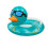 (Blue) Sequined Inflatable Duck Donut Swim Float for Beach Pool Party 1