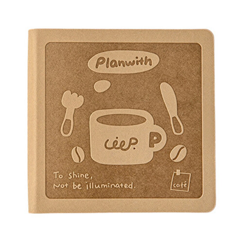 Miniature Pocket Notebook Lined Journal With PU-coffee brown