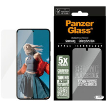 Verre céramique - Samsung Galaxy S25 - PanzerGlass - Ultra-Wide Fit - Protection écran