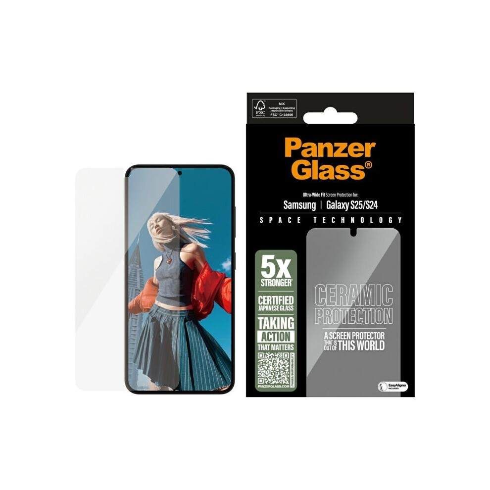 Panzerglass Ceramic Screen Protector Samsung Galaxy S25 Transparent Pgruwfcg38388 - Bild 7