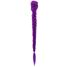 Synthetic Braided Wig 26cm Hair Extension Braid For-Plum