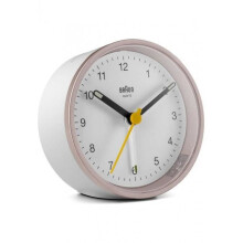 Despertador - Braun - BC12PW - Color Rosa - Cuarzo - Despertador con Radio