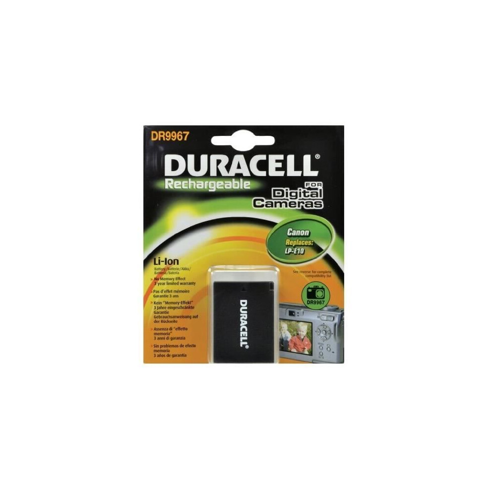 Duracell DR9967 Kamera-Akku 1020 mAh Li-Ion für Canon LP-E10 - Bild 6