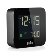 Radiowekker - BRAUN - BC08 - Zwart - LCD - Snooze-functie - Achtergrondverlichting