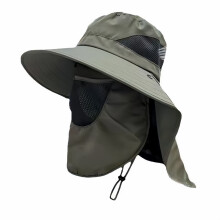 Regalo para el Día del Padre: Sombrero de sol para exteriores con protección facial y para el cuello para hombres y mujeres, sombrero d