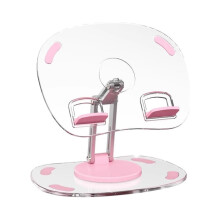 Soporte acrílico giratorio para teléfono móvil y tableta, universal, telescópico, ajustable y plegable para escritorio.
