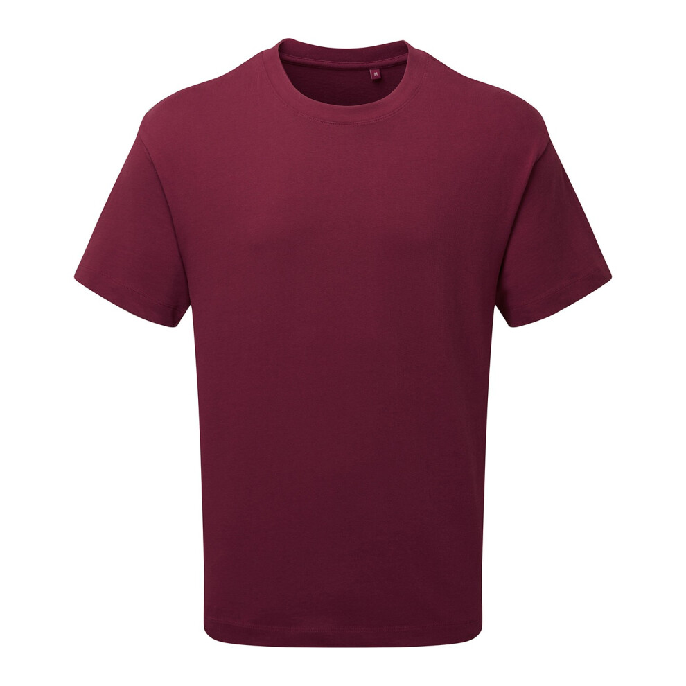 (3Xl, Burgundy) Anthem Unisex Adult Heavyweight T-Shirt 5059958833579