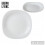 Dinner Plate 26cm Square Opal Glass White Flat Modern Serving Dish Tableware 1