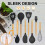 Kitchen Utensils Set 35pc Silicone with Holder UK 6