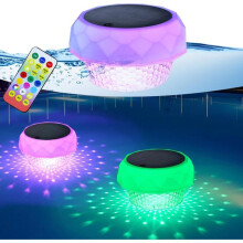 Onderwater zwembadverlichting voor bovengrondse zwembaden met afstandsbediening, RGB en koel wit, IP68 waterdicht