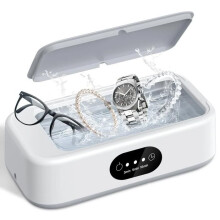 Automatische ultrasone reiniger voor horloges, brillen en sieraden, compacte schoonmaakmachine voor thuisgebruik