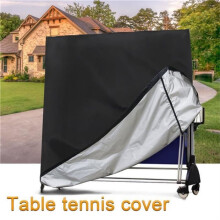 Tafeltennistafelhoes, UV-bestendig, waterdicht, stofwerend, zwart 190T Oxford-stof, bescherming voor buiten