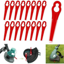 100 vervangende plastic trimmerbladen, compatibel met Florabest Lidl FRTA 20 A1 FAT 18B2 FAT 18B3
