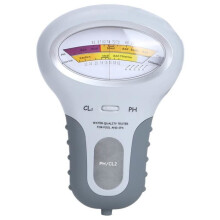 2-in-1 zwembadwaterkwaliteitsmeter voor het meten van restchloor en pH-waarde. Elektronisch testapparaat.