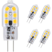 G4 LED-lampen, 5 stuks, 3W warm wit 3000K, AC/DC 12V, 180LM, equivalent aan halogeenlampen, energiebesparend