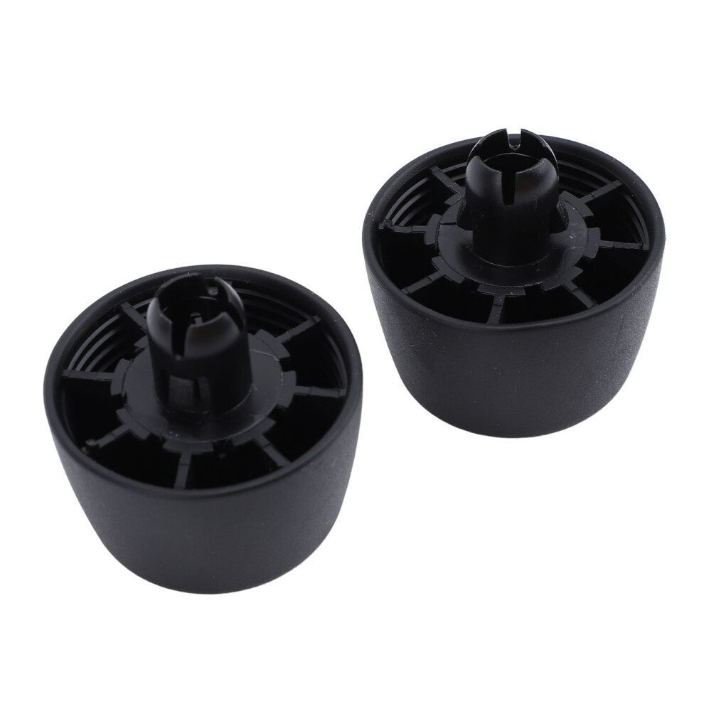 Pair Of Bonnet Bumpers For Jeep Wrangler Jk Black 7444352094301
