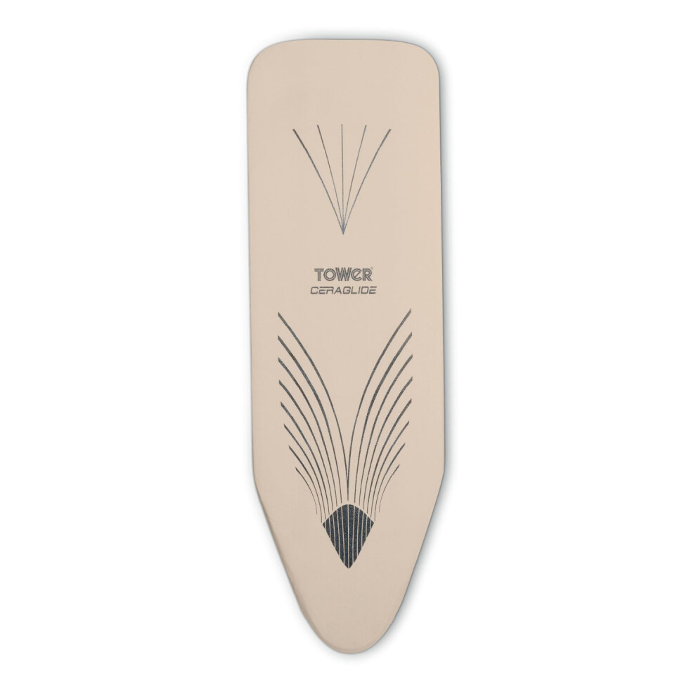 Tower Replacement Ironing Board Cover Large Reflective Cotton Latte Fitted - Image 8