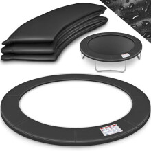 Funda para muelles de trampolín, 1 pieza, 306 cm, resistente a los rayos UV, almohadilla protectora resistente a desgarros, 10 pulgadas, neg