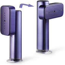 Plancha de vapor 2 en 1, calentamiento rápido en 15 segundos, plancha de viaje, doble voltaje 110-240 V, 2 ajustes de temperatura.