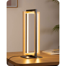 Lámpara de mesa LED metálica con 3 temperaturas de color, lámpara de mesita de noche regulable sin escalonamientos, 750 lúmenes.