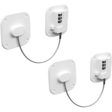 candados para refrigerador con código, candado de seguridad infantil con adhesivo, color blanco, diseño seguro y duradero.