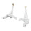 Pair 14mm Steering Spindle Steel Alloy 1