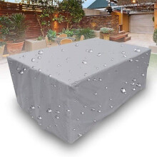 Ulkokalusteiden suojapeite 180 x 100 x 75 cm Oxford 210D vedenpitävä UV-suojattu hopea