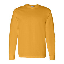 (XL, Gold) Gildan Heavy Cotton Long Sleeve T-Shirt