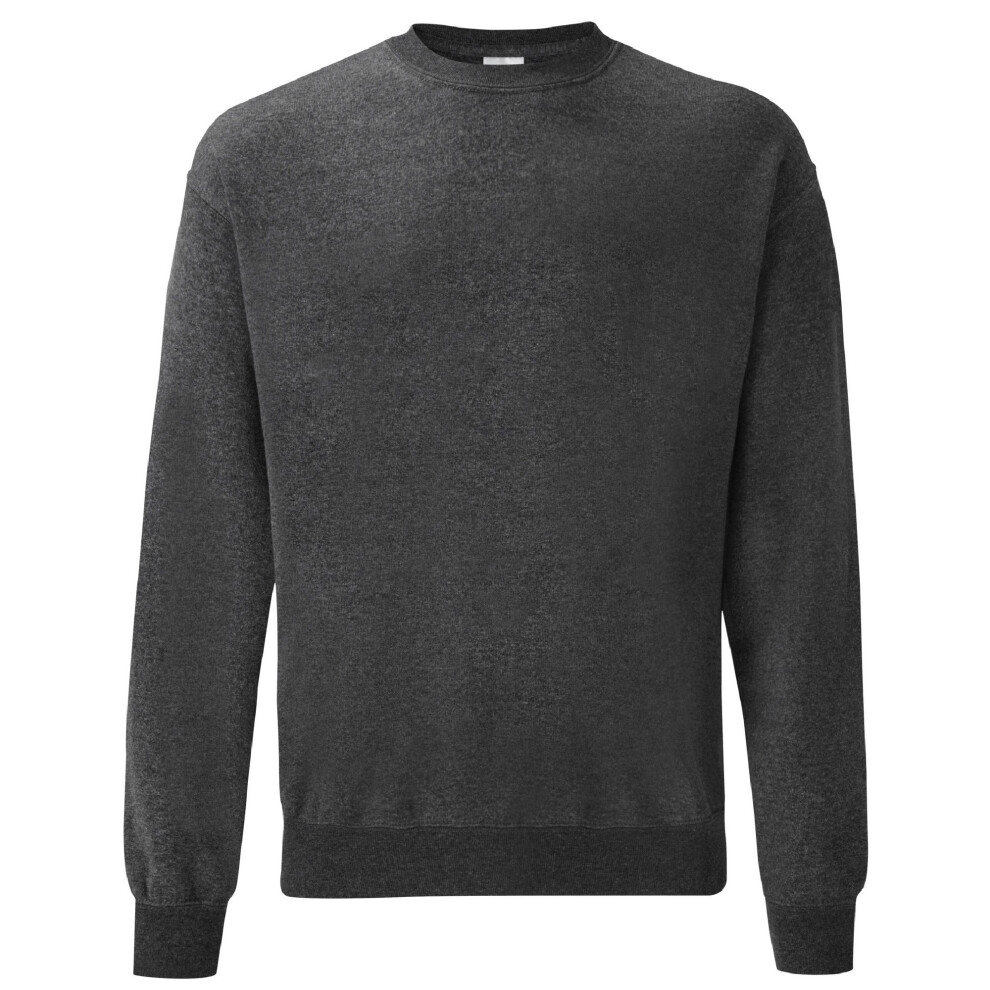 Fruit Of The Loom (2Xl, Dark Heather) Mens Set-In Belcoro Yarn Sweatshirt Multicoloured