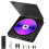 Φορητή συσκευή αναπαραγωγής DVD, HD 1080P, HDMI, USB, Οθόνη αφής, Τηλεχειριστήριο, 15,1 x 15, 1