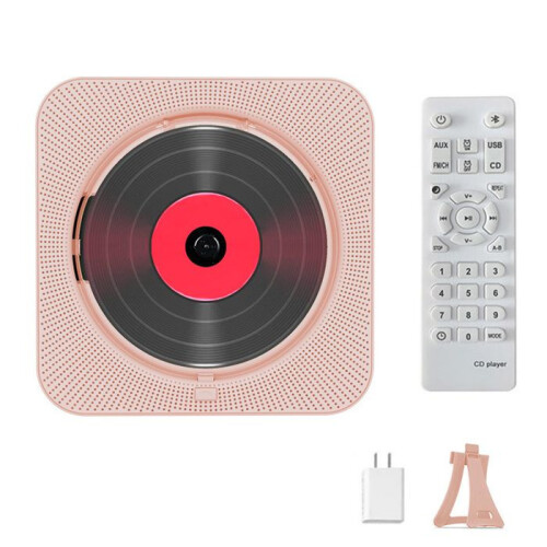 Bluetooth CD Player, Επαναφορτιζόμενη, Συμβατή με CD, USB και κάρτες TF, Χρονοδιακόπτης ύπν