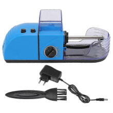 Mașină electrică automată de rulat țigări 8 mm 110-240V priză UE albastru instrument compact de umplere a fumului
