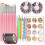 Κιτ Nail Art με πινέλα βαφής, ταινία ρίγας, κουτιά με στρας και φύλλα αλουμινίου, 1 σετ 1