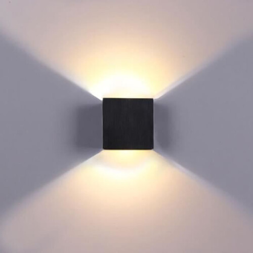 Επιτοίχιο φωτιστικό LED για εσωτερική χρήση, 6W, ζεστό λευκό, σύγχρονος σχεδιασμ