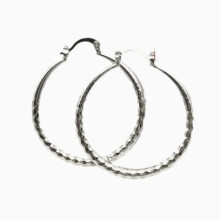 Boucles d'oreilles créoles exquises, bijoux plaqués cuivre et argent, style élégant et luxueux pour femme, au quotidien ou pour une occ