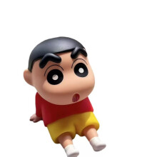 Support de téléphone portable Crayon Shin-chan, objet de décoration de bureau tendance, figurine artisanale, cadeau
