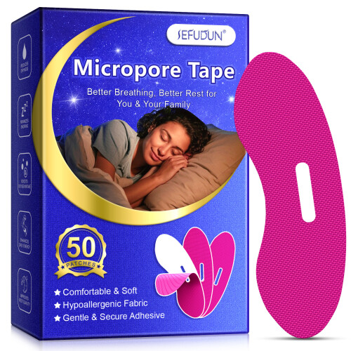 (Rose red) Patch élastique microporeux à bouche fermée en forme de bouche