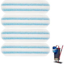 4 Pack Microfiber Replacement Mop Pads, Washable and Reusable, Compatible with H2Pro Mops, Grey, No Handle