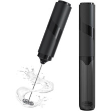 Mini Electric Hand Mixer for Coffee, Latte, Cappuccino and Hot Chocolate, Black, Compact and Lightweight