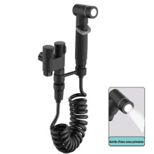 Black Wall-Mounted Bidet Sprayer with 2 Spray Modes for Toilet and Bathroom Use
