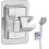 Adjustable 360 Degree Shower Head Holder Replacement, Durable Handheld Shower Bracket, No Drilling 1