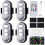 4 Wireless LED Car Lights, 8 Colours, Waterproof, USB Rechargeable with Remote Control 1