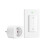 Remote Control Power Socket with On/Off Switch, 16A 3680W, EU Type E/F Plug, 30 m Range, White 1
