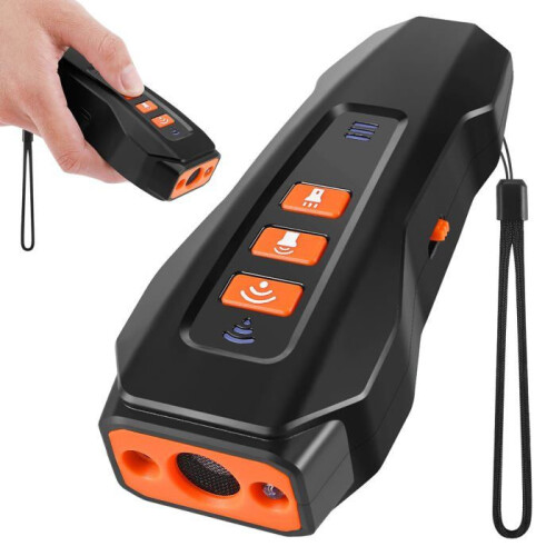 Ultrasonic Dog Bark Deterrent Device with Automatic Activation, 10M Range, LED Flashlight for Outdoor Use