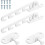 Adjustable Window Restrictor 2 Pack Universal for Casement Windows with Screws and Short Hook 1