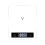 Rechargeable Digital Kitchen Scale 1g to 5000g High Precision Tempered Glass Touch Control Multi Unit White 1