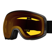 Magnetic Snowboarding Goggles Spherical Anti Fog-yellow