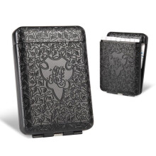 Vintage Metal Cigarette Case for 16 King Size 84 mm Cigarettes, Slim Pocket Holder, Gift for Men